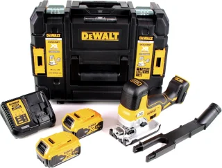 DeWalt DCS335 P2 accudecoupeerzaag 18V 2x5.0Ah snellader TSTAK