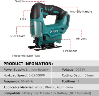 Drillpro Decoupeerzaag 18V