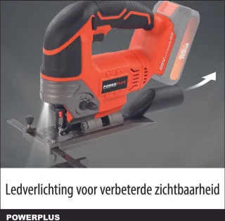 Dual Power POWDP25300 decoupeerzaag 20V zonder accu en lader