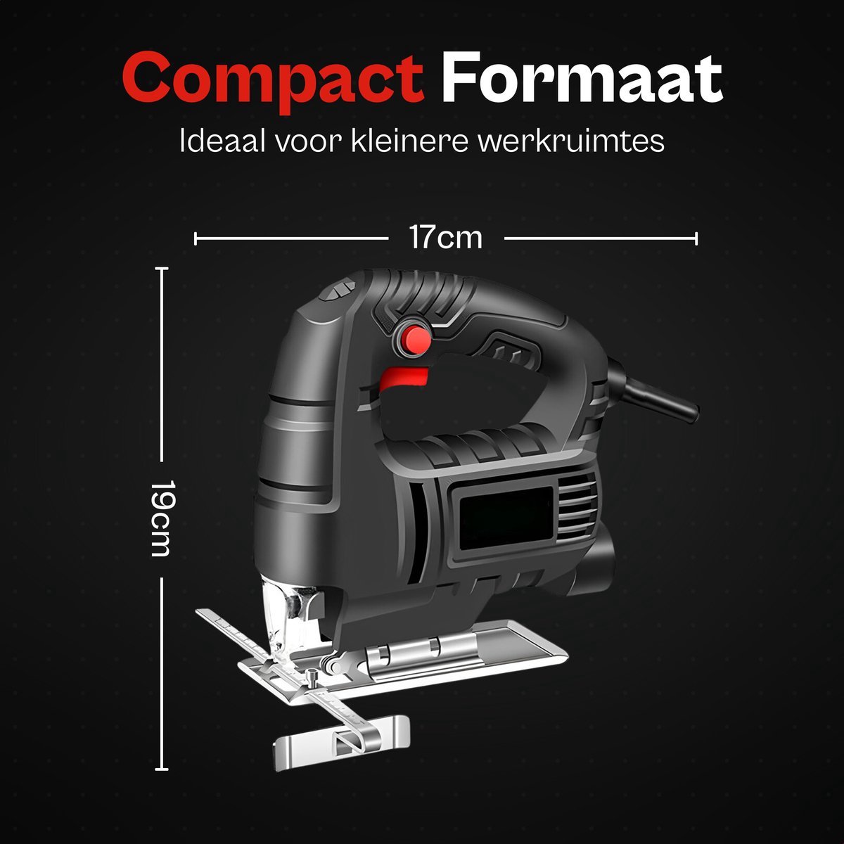 Éénsnelheid Decoupeerzaag 600W 2 kg 2m kabel