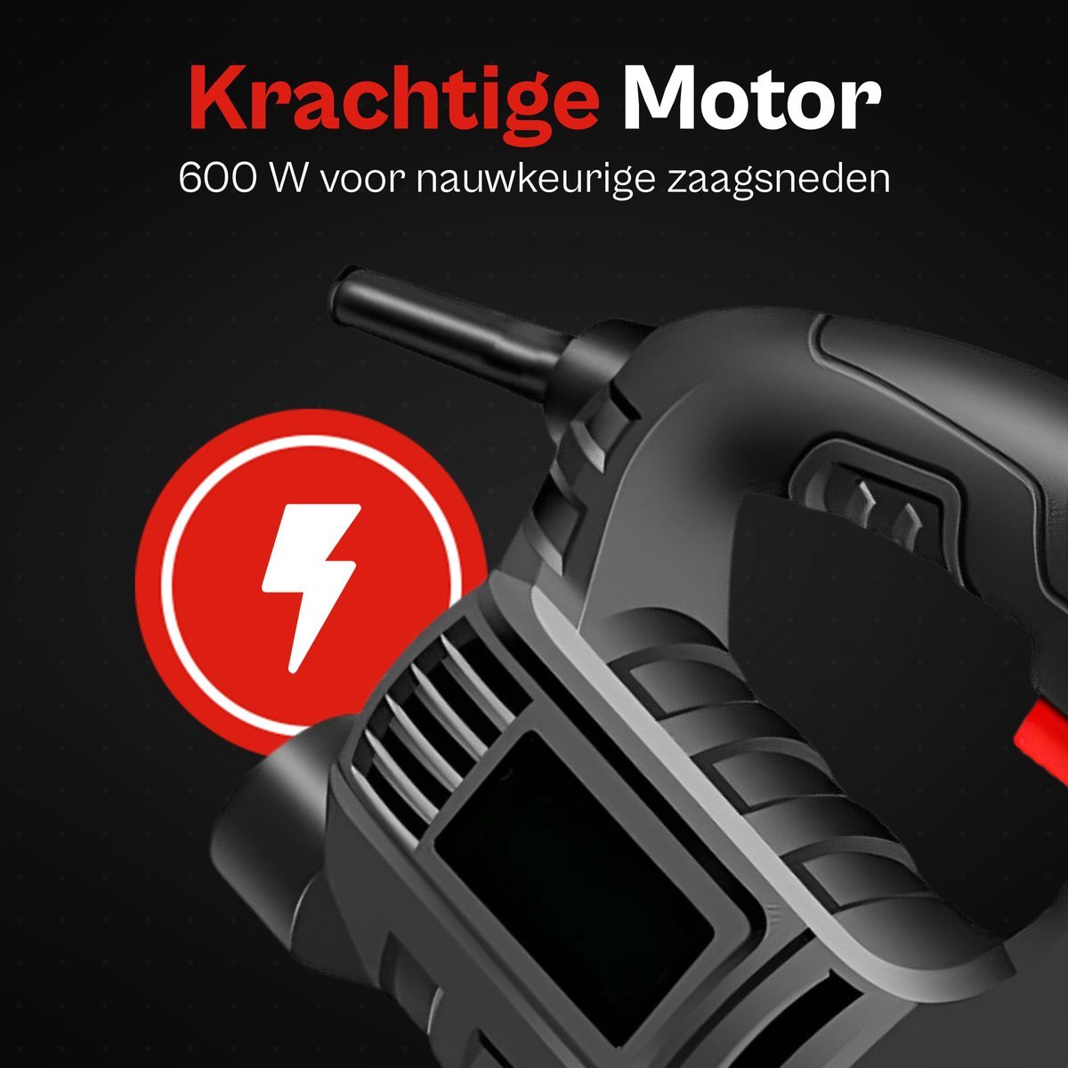 Éénsnelheid Decoupeerzaag 600W 2 kg 2m kabel