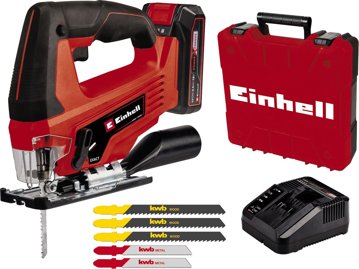 Einhell TC-JS 18 Li Kit Accu Decoupeerzaag Power X-Change 18V