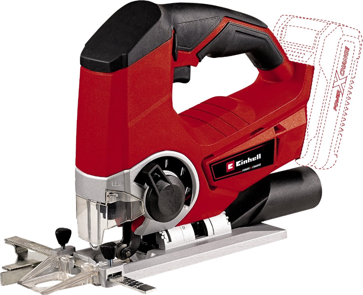 De Einhell TE-JS 18 Li Solo Accu Decoupeerzaag Power X-Change in één oogopslag