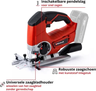 Einhell TE-JS 18 Li Solo Accu Decoupeerzaag Power X-Change