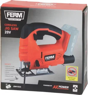 FERM AX-POWER JSM1033 20V accu decoupeerzaag zonder accu en lader