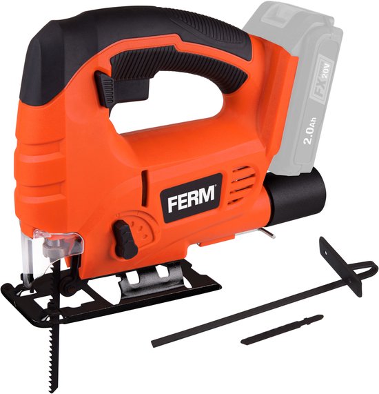 FERM AX-POWER JSM1039 draadloze decoupeerzaag 20V zonder accu en lader