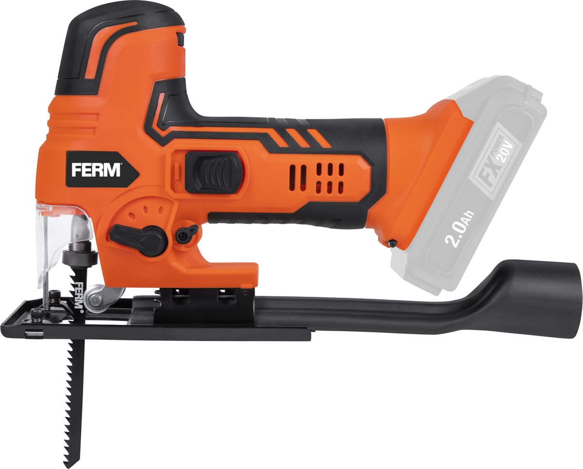 FERM AX-POWER JSM1040 draadloze decoupeerzaag zonder accu en lader