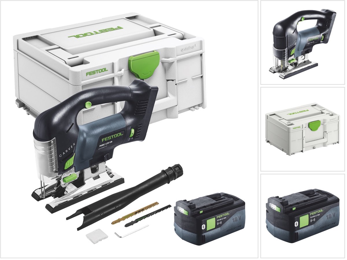 Festool CARVEX PSBC 420-Basic accu-pendeldecoupeerzaag 18 V 120 mm