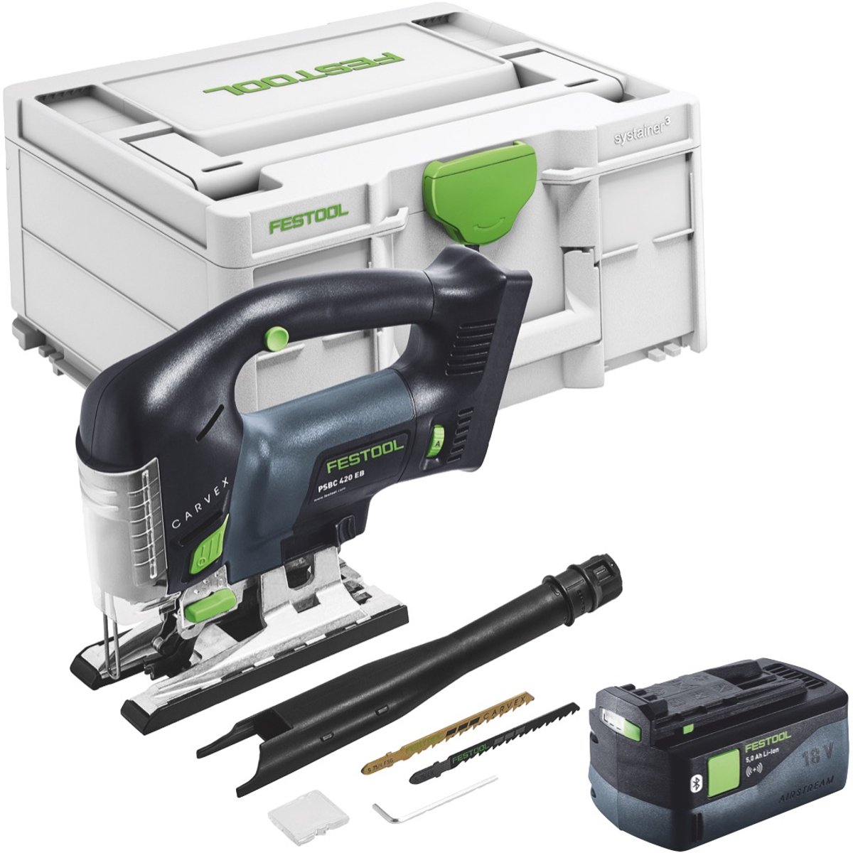 Festool CARVEX PSBC 420-Basic accu-pendeldecoupeerzaag 18 V 120 mm