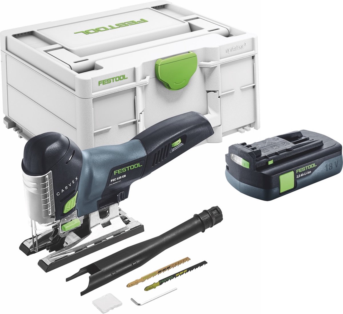Festool CARVEX PSC 420-Basic accu decoupeerzaag 18V 120mm met accu en systainer