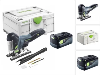 Festool CARVEX PSC 420-Basic accu-pendeldecoupeerzaag 18V 120 mm + accu 5.0 Ah + Systainer