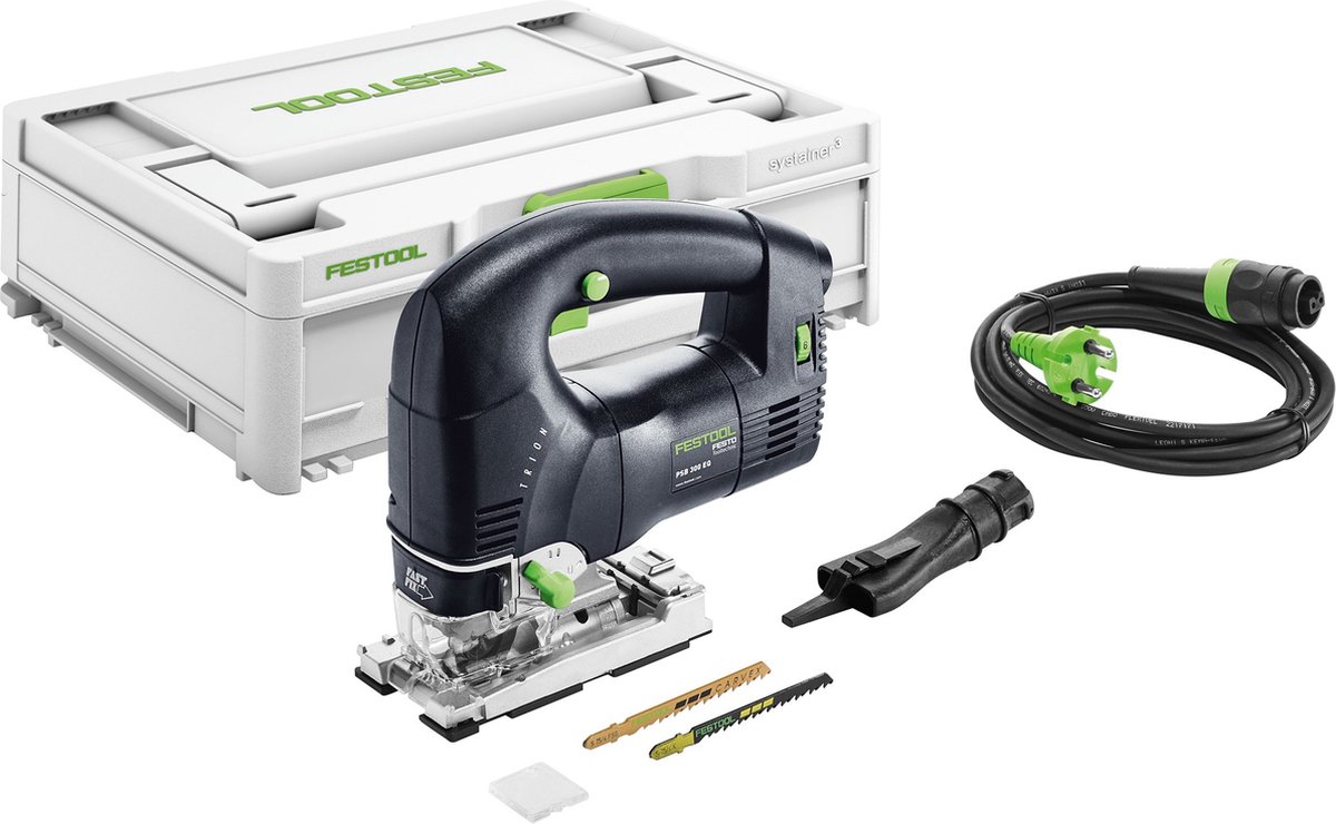 De Festool TRION PSB 300 EQ-Plus Decoupeerzaagmachine 720W 120mm in één oogopslag