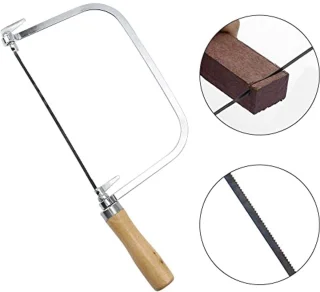 Fretzaag Coping Saw met houten handvat