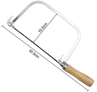 Fretzaag Coping Saw met houten handvat