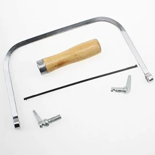 Fretzaag Coping Saw met houten handvat