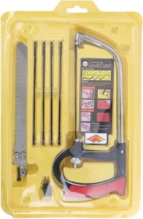 Handzaag set 32 cm zilver
