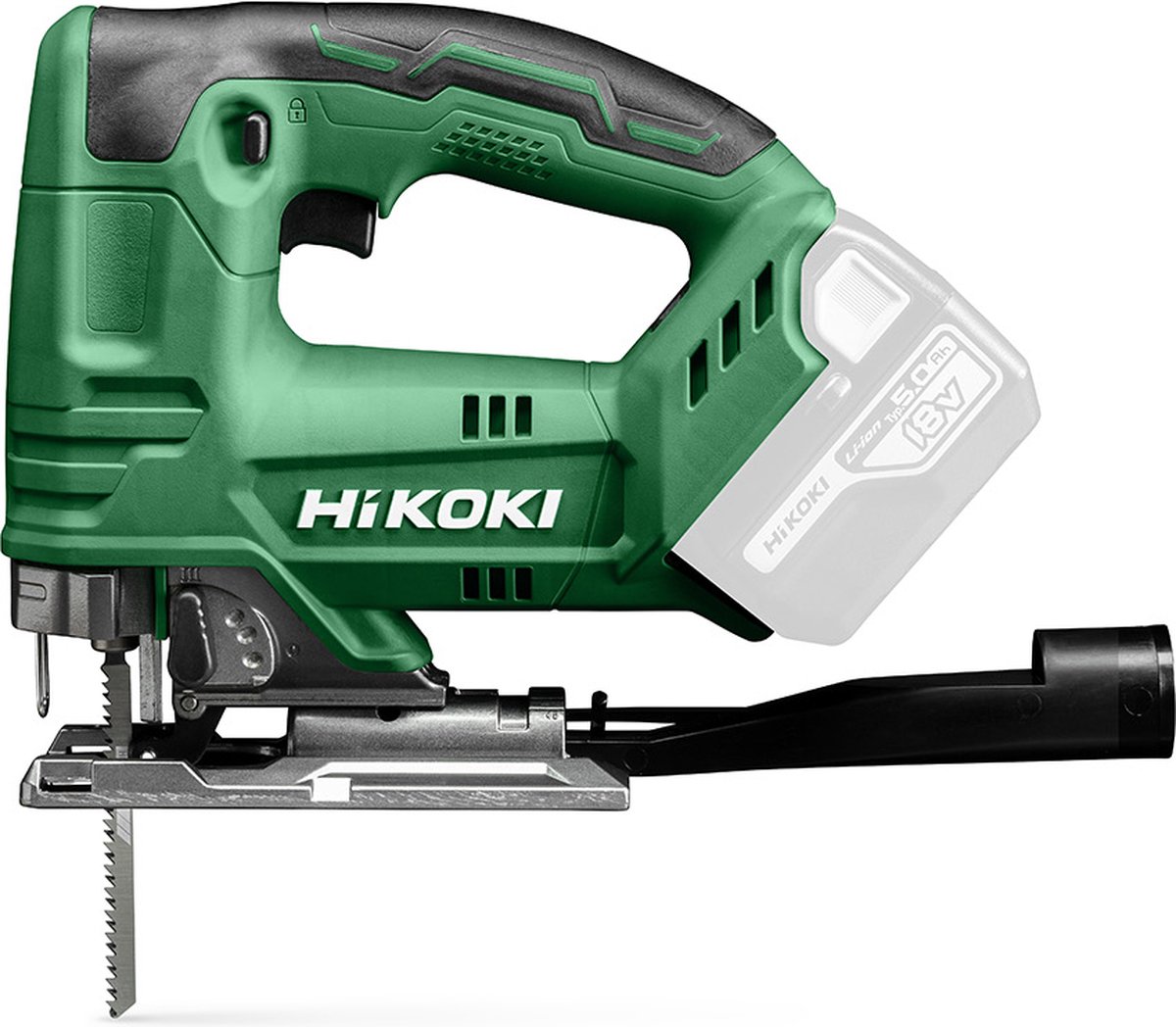 HiKOKI CJ18DAW4Z 18V Li-ion accu decoupeerzaag body D-greep