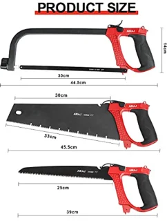 IJzerzaagset - Verstelbaar frame, 7 reservemessen