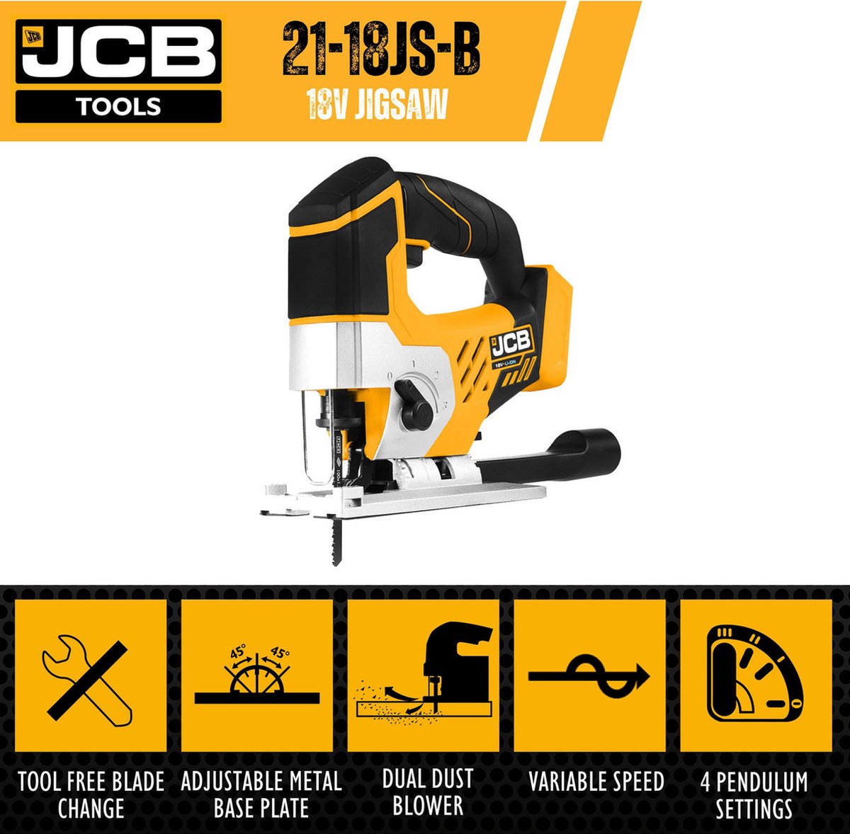 JCB 18V Decoupeerzaag Body