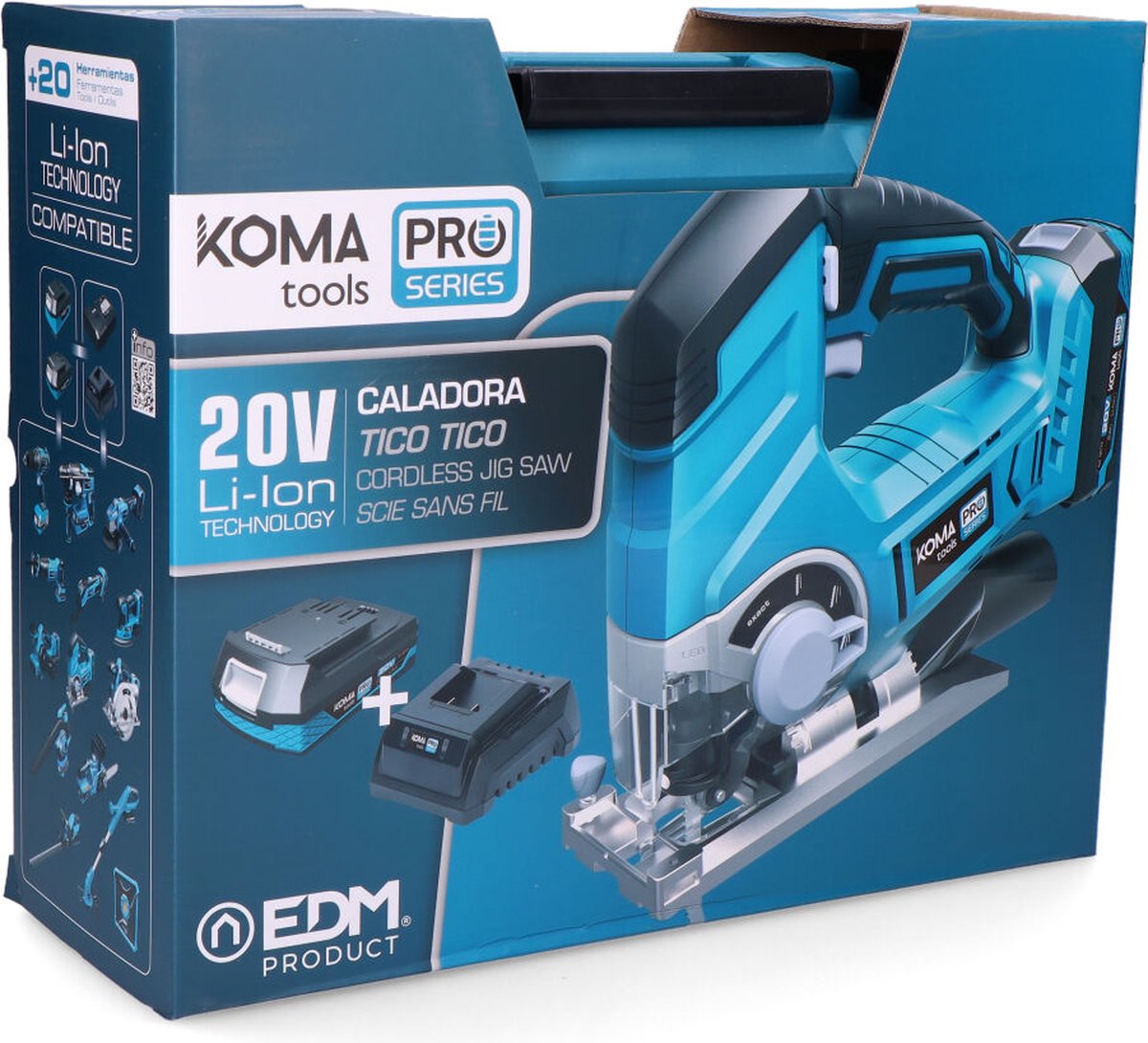 Koma Tools Accu Decoupeerzaag 20V inclusief accu en oplader