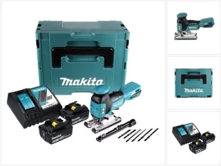 Makita DJV 181 RGJ accu pendelzaag 18 V borstelloos met 2x accu 6,0 Ah, oplader en Makpac