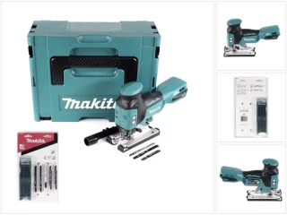 Makita DJV 181 ZJ accu pendelzaag 18V borstelloos solo met 17 zaagbladen en Makpac
