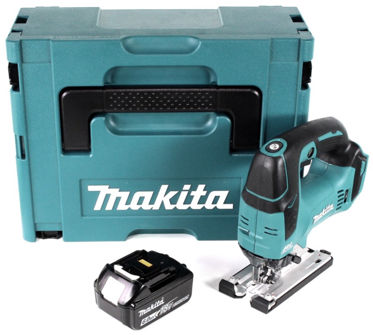 Makita DJV 182 G1J accu decoupeerzaag 18V + accu 6.0Ah + Makpac