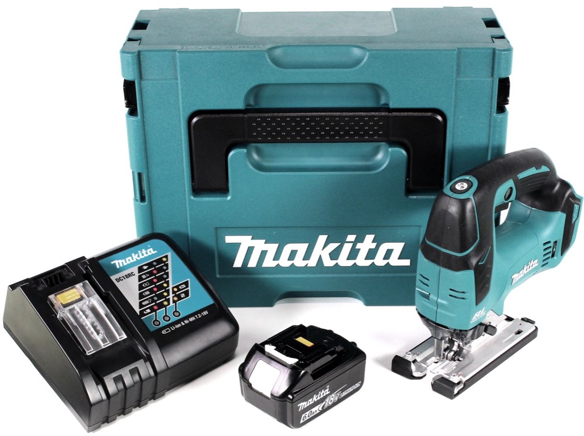 Wat vinden we goed aan de Makita DJV 182 RG1J accu decoupeerzaag 18V set