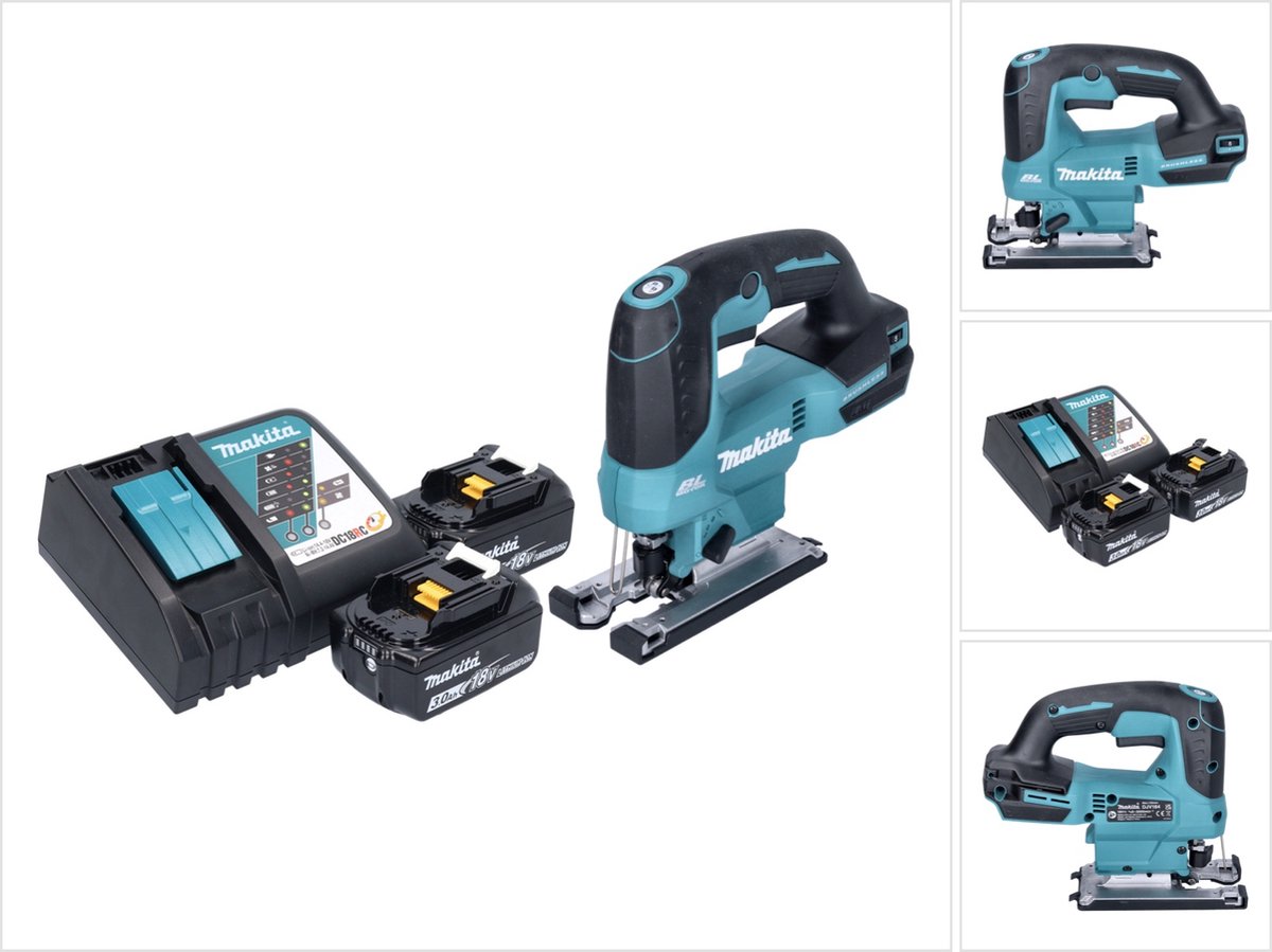 De Makita DJV 184 RF accu-pendeldecoupeerzaag 18V borstelloos in één oogopslag