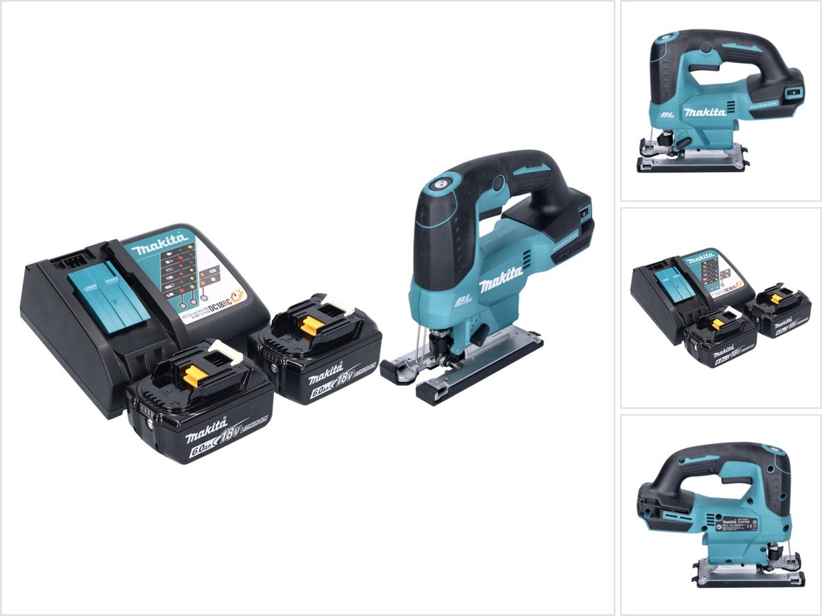 De Makita DJV 184 RG accu-pendeldecoupeerzaag 18V borstelloos set in één oogopslag