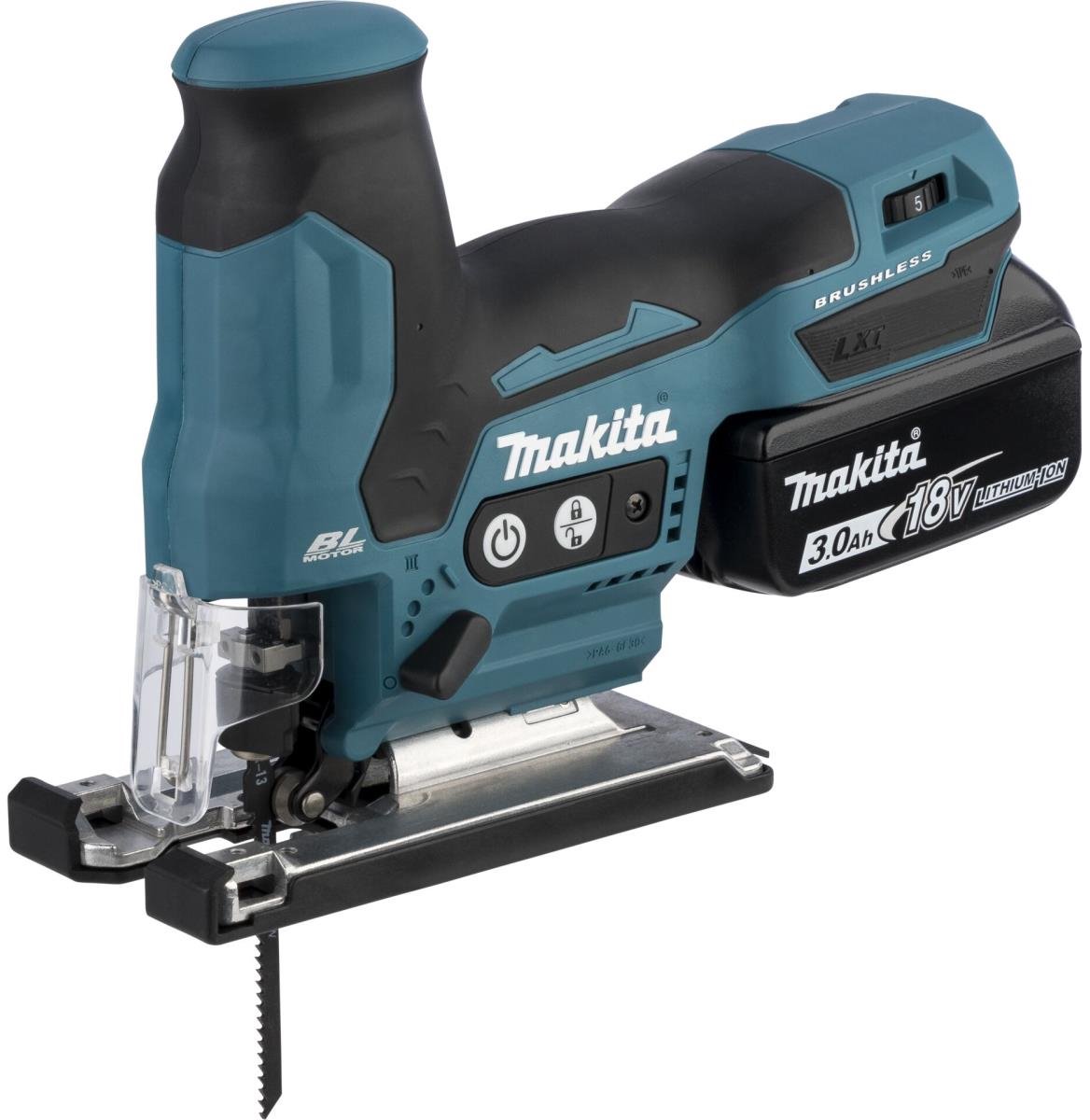 Wat vinden we goed aan de Makita DJV 185 RF1J accu decoupeerzaag 18V borstelloos