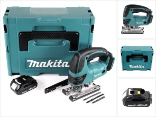Makita DJV180Y1J 18V Li-Ion decoupeerzaag body met accu in Mbox