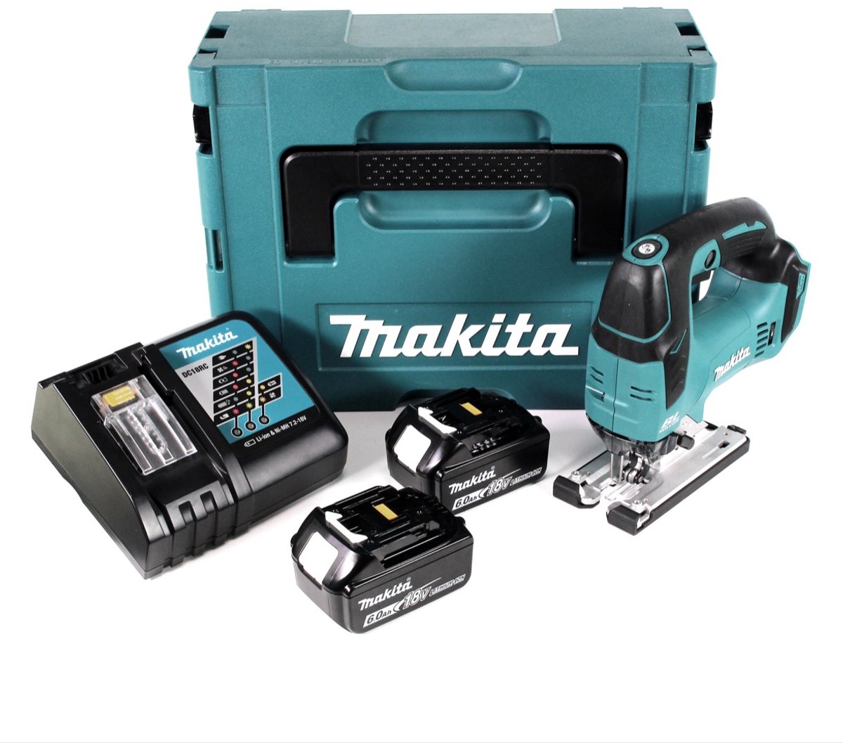 Wat vinden we goed aan de Makita DJV182RGJ Accu Decoupeerzaag 18V 2x6.0Ah + Lader + Makpac