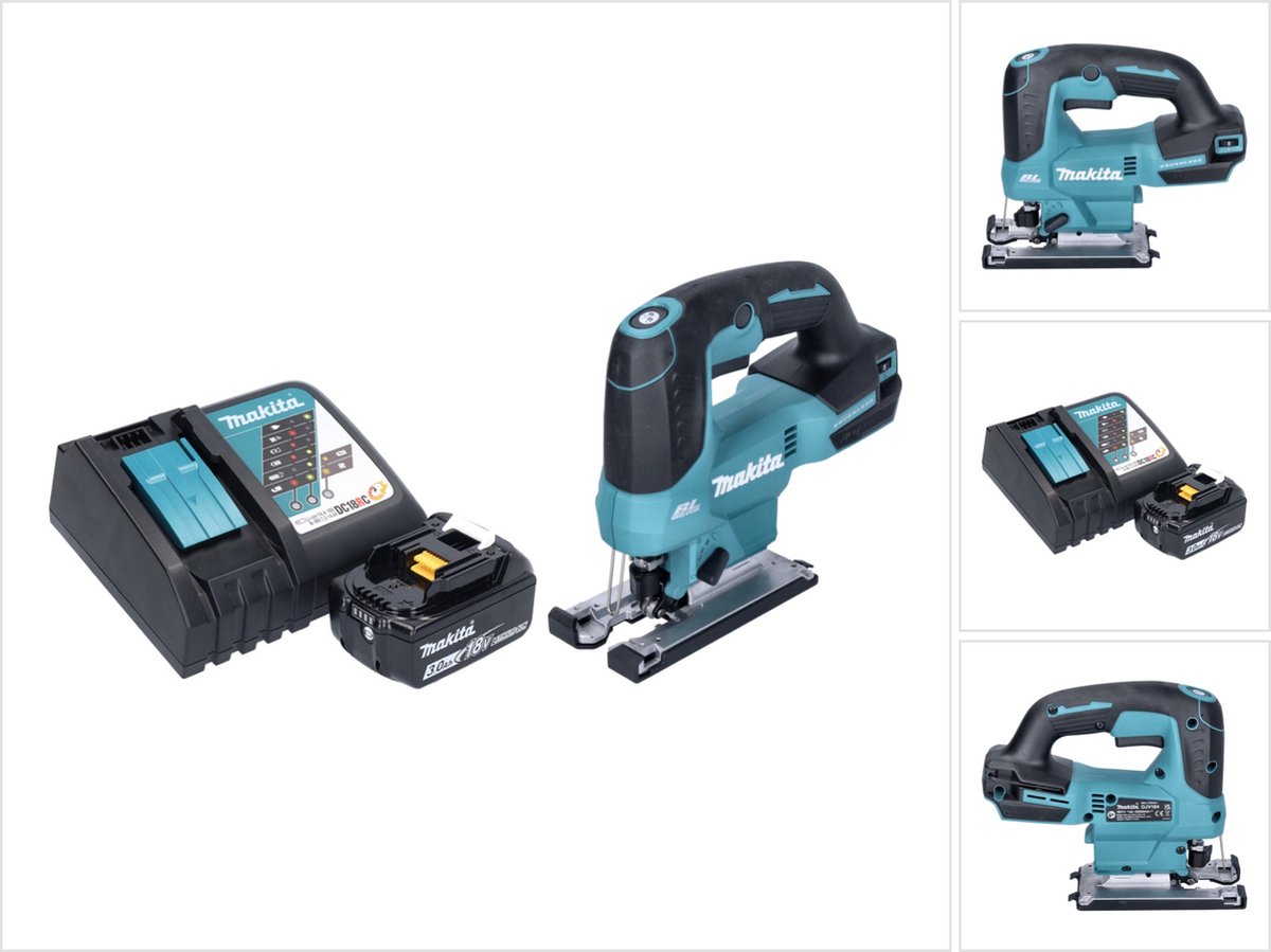 De Makita DJV184RF1 accu-pendeldecoupeerzaag 18V borstelloos in één oogopslag