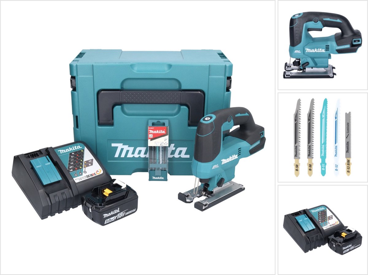 Makita DJV184RT1J Accu-Decoupeerzaag 18V Borstelloos