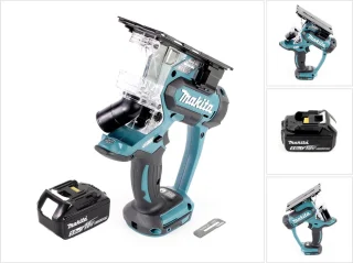 De Makita DSD180T1 accugipsplaatzaag in één oogopslag
