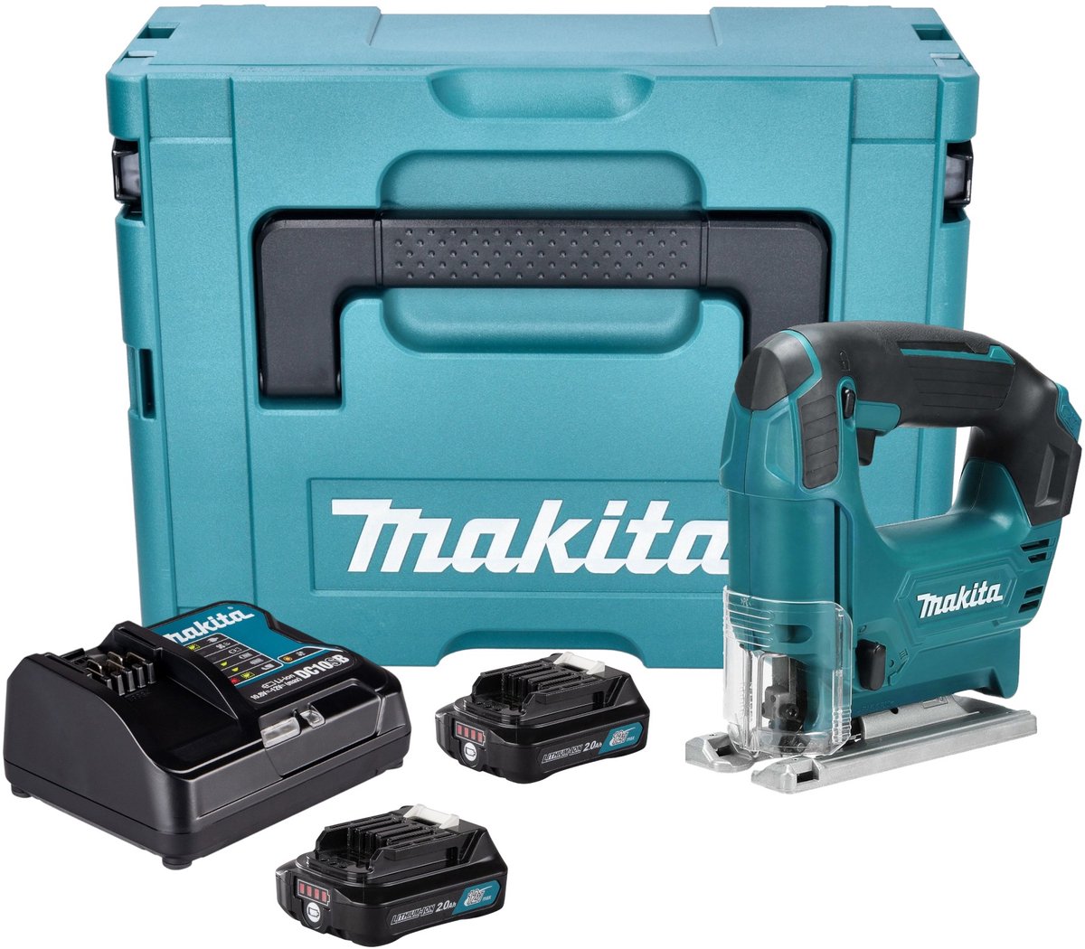De Makita JV101DSAJ Accu Decoupeerzaag 12V Kit in één oogopslag