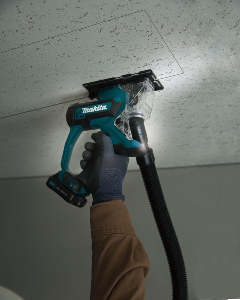 Wat vinden we goed aan de Makita SD100DZJ Accu Gipszaag 12V Max Body