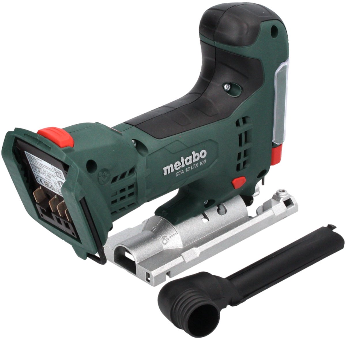 Wat vinden we goed aan de Metabo STA 18 LTX 100 accu decoupeerzaag body