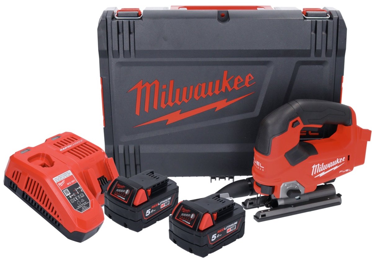 Milwaukee M18 FJS-502X Decoupeerzaagset 18V 2x5.0Ah