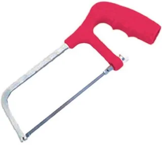 Mini hackzaag met stalen frame en pistol grip handvat