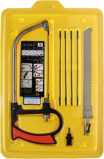Mini-ijzerzaagset 7-delig 32 cm zilverkleurig