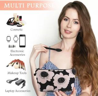 Mini make-up tas zwart