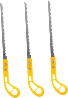 Mini paneelzaag - handzaag set - 37 cm - geel