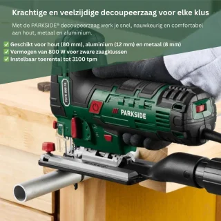 PARKSIDE Decoupeerzaag 800W Met Koffer en Zaagbladen
