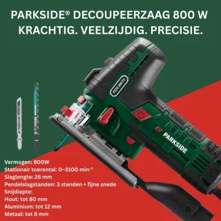 PARKSIDE Decoupeerzaag 800W Met Koffer en Zaagbladen