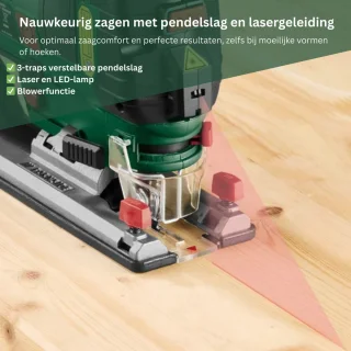 PARKSIDE Decoupeerzaag 800W Met Koffer en Zaagbladen