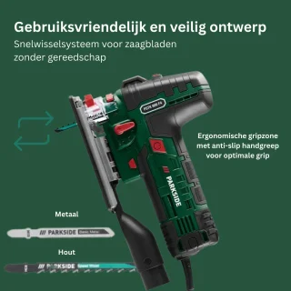 PARKSIDE Decoupeerzaag 800W Met Koffer en Zaagbladen