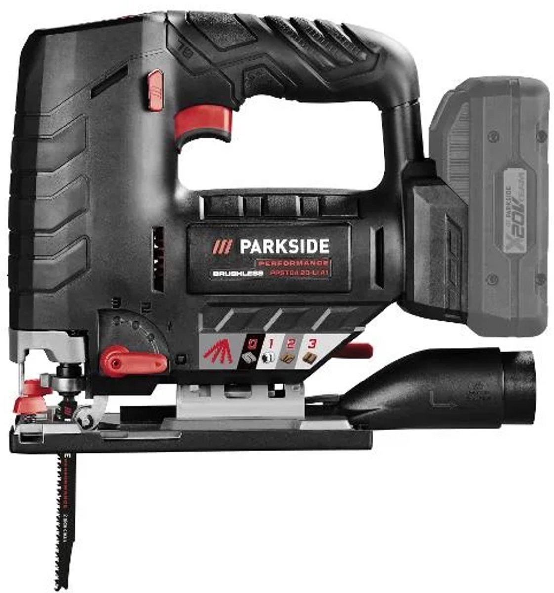 Wat vinden we goed aan de PARKSIDE PERFORMANCE® Accu-decoupeerzaag 20V zonder accu en lader