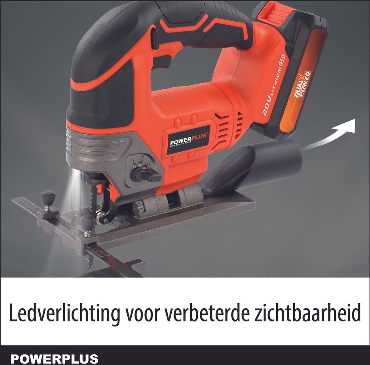 Powerplus Dual Power POWDP25310 Decoupeerzaag 20V